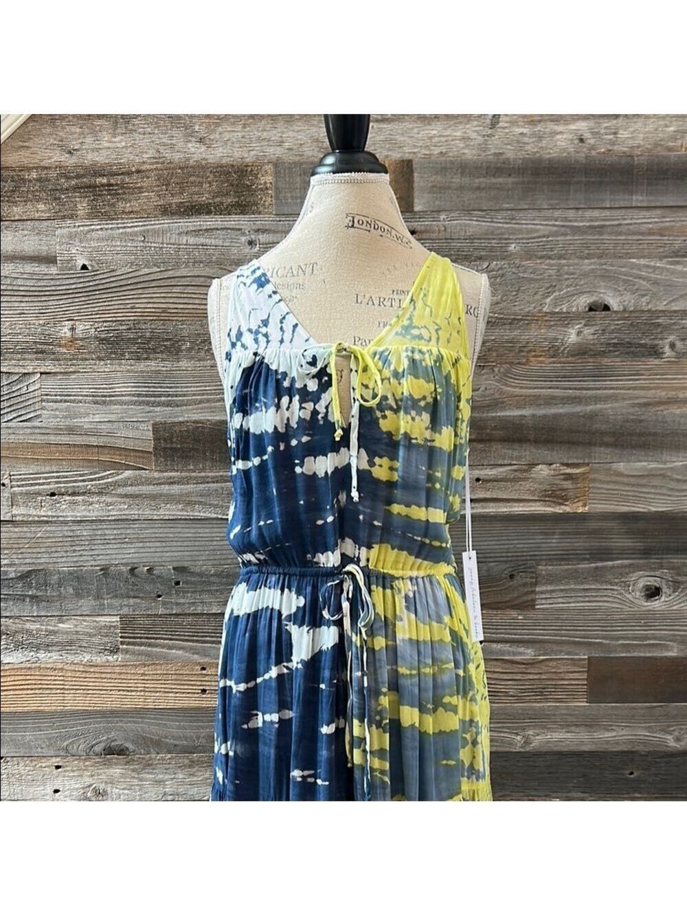 NWT Young Fabulous & Broke Tie Dye Sleeveless Maxi Dress Size S/M